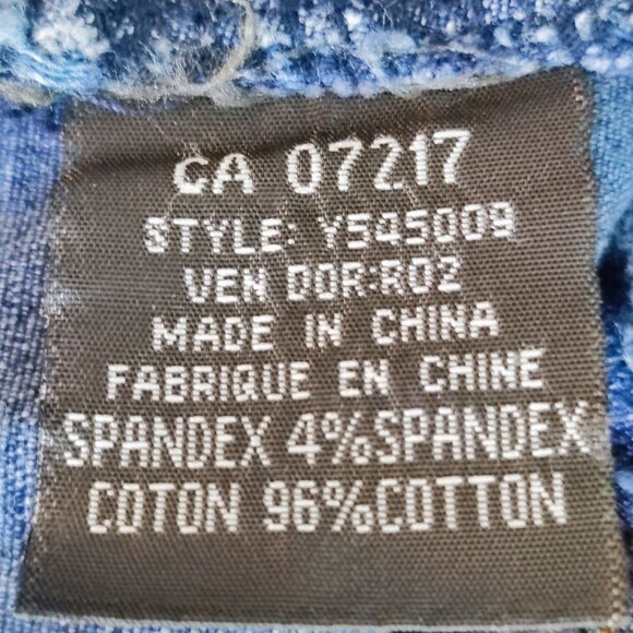 Industry Supply Co. jean jacket handmade decorated blue women's size L/31 - Picture 6 of 13